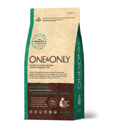 ONE&amp;amp;ONLY turkey &amp;amp; Rice Adult Indoor сухой корм для домашних кошек, индейка с рисом - 2 кг