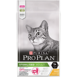 Pro Plan Cat Adult Sterilised сухой корм для стерилизованных кошек с курицей - 10 кг
