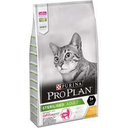 Pro Plan Cat Adult Sterilised сухой корм для стерилизованных кошек с курицей - 10 кг