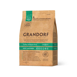 Grandorf Turkey &amp;amp; Brown Rice Adult Large Breeds сухой корм для взрослых собак крупных пород, индейка с рисом - 3 кг