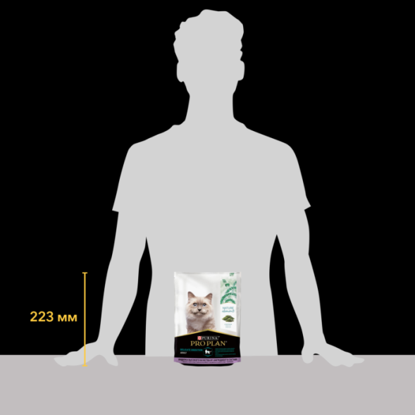 Сухой корм для кошек Pro Plan Nature Elements при чувствительном пищеварении с индейкой 200 г