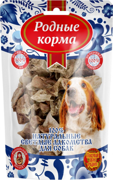 Родные Корма Светлые лакомство для собак лёгкое баранье - 15 г