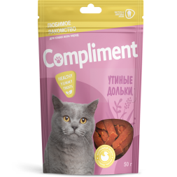 Compliment лакомство для кошек Утиные дольки - 50 г