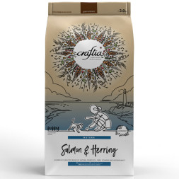 CRAFTIA NATURA сухой корм для щенков миниатюрных и мелких пород с лососем и сельдью - 2 кг