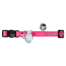 Hunter Smart Modern Luxus ошейник для кошек со стразами, кожзам, розовый