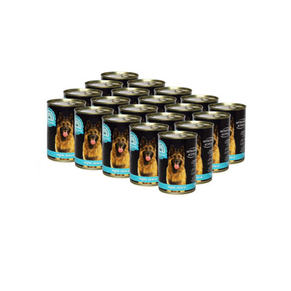 Натуральная формула влажный корм для собак три мяса, в консервах - 410 г х 20 шт