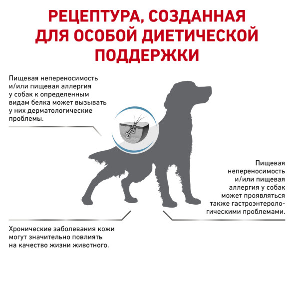 Сухой корм Royal Canin Hypoallergenic DR21 для собак свыше 10 кг при пищевой аллергии или непереносимости - 7 кг