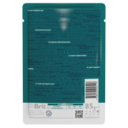 Brit Premium паучи для взрослых собак миниатюрных пород с уткой и яблоком в соусе - 85 г х 14 шт