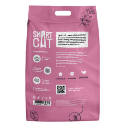 Smart Cat комкующийся наполнитель для кошачьего туалета, глиняный с ароматом лаванды - 8 кг