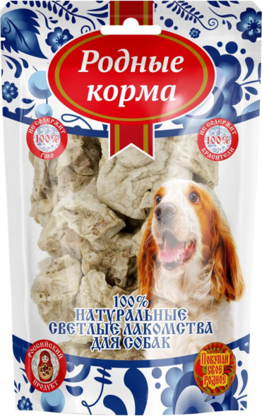 Родные Корма Светлые лакомство для собак лёгкое говяжье - 10 г