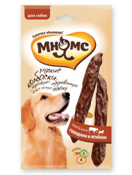 Мнямс лакомство Мягкие колбаски с говядиной и ягненком для собак - 70 г