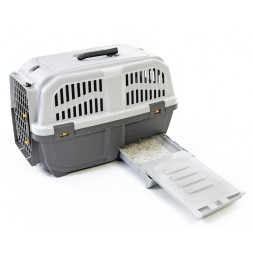 MPS SKUDO CAT TRAVEL переноска с лотком для наполнителя, 60x40x39 см, серая