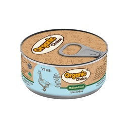 Organic Сhoice влажный корм для взрослых собак 100% утка в консервах - 100 г х 24 шт