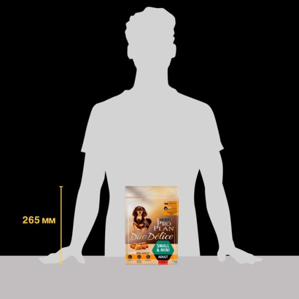 Сухой корм для собак Pro Plan Duo Delice для мелких пород  с говядиной 2.5 кг