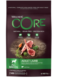 Wellness Core сухой корм для взрослых собак всех пород с ягненком и яблоком 10 кг