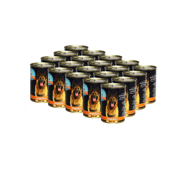 Натуральная формула влажный корм для собак с индейкой, в консервах - 410 г х 20 шт