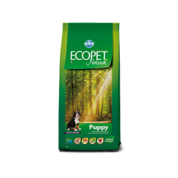Farmina Ecopet Natural Puppy Maxi сухой корм для щенков крупных пород, беременных и кормящих собак с курицей - 12 кг