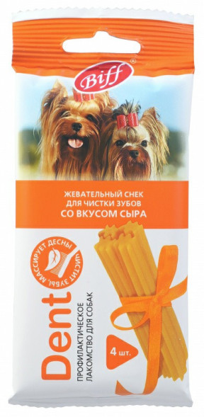 TiTBiT лакомство для собак мелких пород жевательный снек Dent со вкусом сыра - 40 г