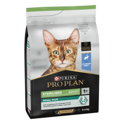 Pro Plan Cat Adult Sterilised сухой корм для стерилизованных кошек с кроликом - 3 кг