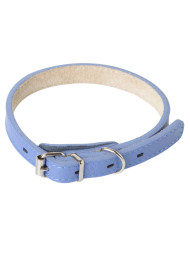 Mr.Kranch ошейник для собак, из натуральной кожи, прямой, 20-25 см, васильковый