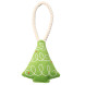 Mr.Kranch игрушка для собак мелких и средних пород Елочка с канатом и пищалкой, 26х12х4 см, зеленая