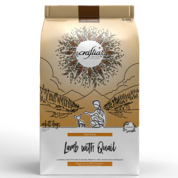 CRAFTIA NATURA сухой корм для взрослых собак миниатюрных и мелких пород с ягненком и перепелкой - 640 г