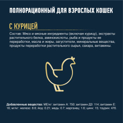 Паучи Felix Мясные ломтики для взрослых кошек с курицей в соусе - 75 г х 26 шт