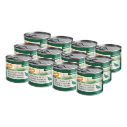 Мнямс Delicatesse Жаркое по-фински влажный корм для собак паштет из перепёлки с травами, в консервах - 200 г х 12 шт