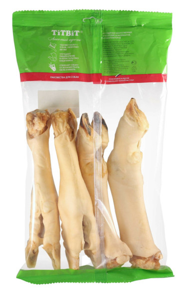 TiTBiT лакомство для собак Нога баранья 4, мягкая упаковка - 400 г