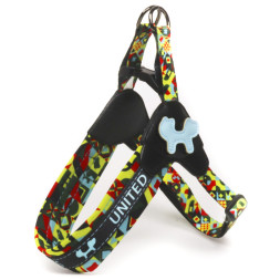 United Pets Complete me шлейка для собак, XS 40 x 37-46 см, разноцветный рисунок