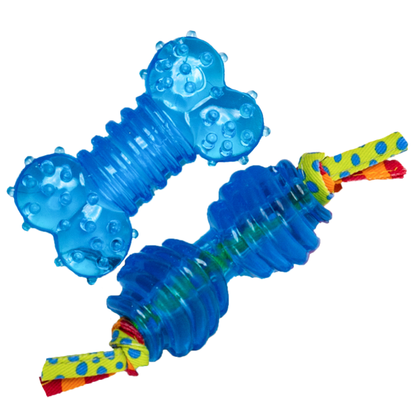 Набор из двух игрушек Petstages для собак мелких пород Орка косточка+гантеля ультра-мини