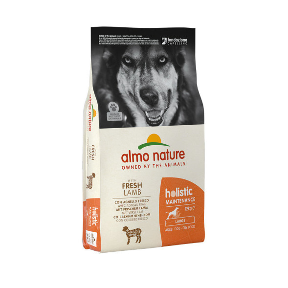 Almo Nature Holistic Adult Dog Large &amp;amp; Lamb сухой корм класса холистик для взрослых собак крупных пород с ягненком - 12 кг