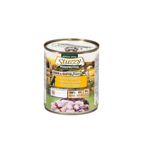 Stuzzy Monoprotein влажный корм для собак с курицей в консервах - 800 г х 6 шт