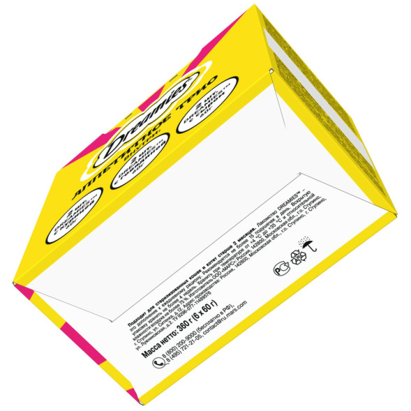 Dreamies Аппетитное трио набор лакомств для кошек: с курицей 60 г х 2 шт, с говядиной 60 г х 2 шт, с сыром 60 г х 2 шт