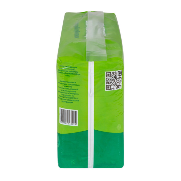 Доброзверики Сухие лапки подстилки впитывающие для животных с суперабсорбентом 60х60 см, 30 шт