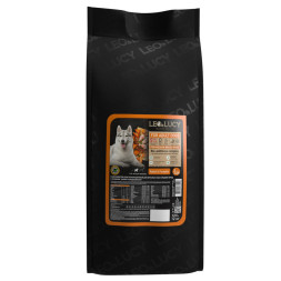 LEO&amp;amp;LUCY сухой холистик корм для взрослых собак средних пород с кроликом и тыквой - 12 кг