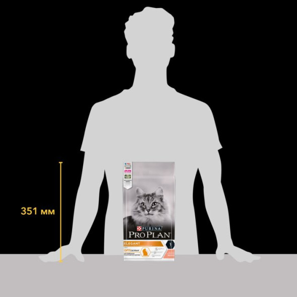 Сухой корм для кошек PRO PLAN® для красоты шерсти и здоровья кожи с лососем, 1.5 кг