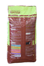 Дилли сухой корм для взрослых собак говяжий гуляш с овощами - 16 кг