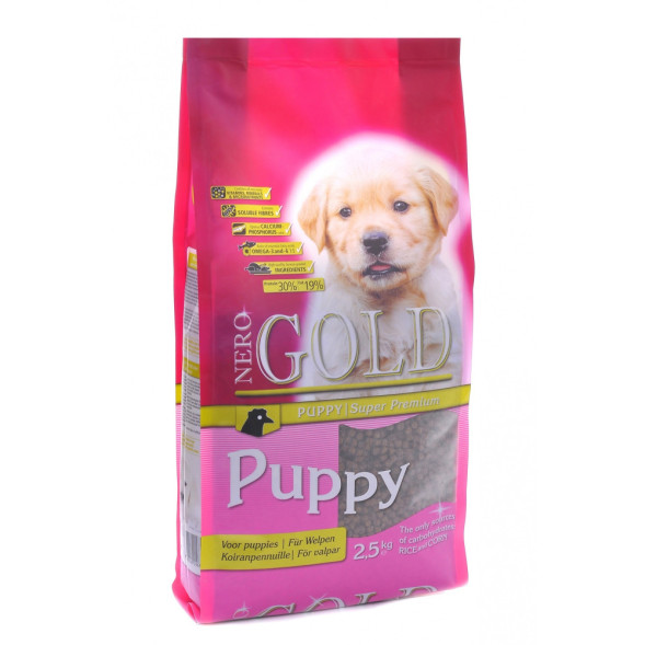 Nero Gold Puppy Chicken &amp;amp; Rice сухой корм супер премиум класса для щенков с курицей и рисом - 2,5 кг