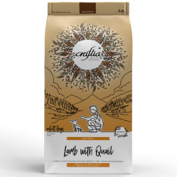 CRAFTIA NATURA сухой корм для взрослых собак миниатюрных и мелких пород с ягненком и перепелкой - 2 кг