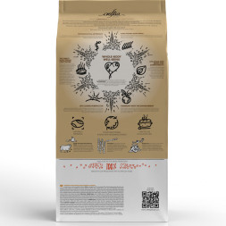 CRAFTIA NATURA сухой корм для взрослых собак миниатюрных и мелких пород с ягненком и перепелкой - 2 кг