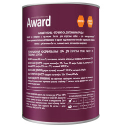 AWARD влажный корм для взрослых собак, паштет с говядиной и бататом, в консервах - 400 г х 12 шт