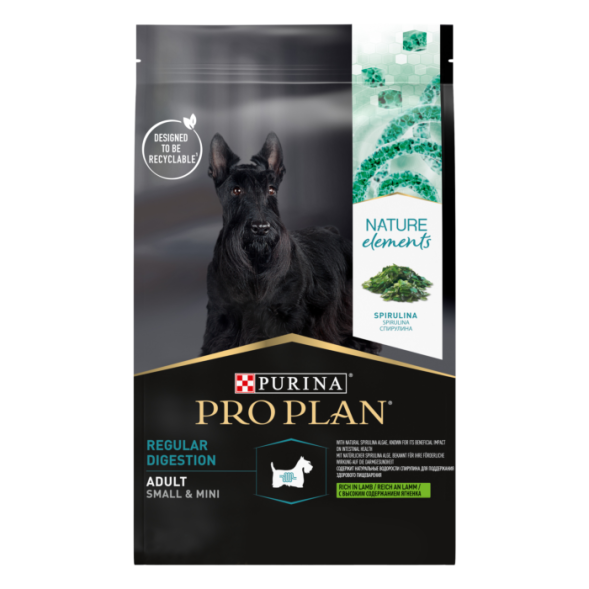 Сухой корм для собак Pro Plan Nature Elements Regular Digestion для мелких пород  с ягненком 2 кг