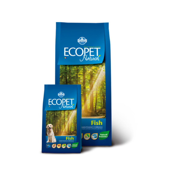 Farmina Ecopet Natural Fish сухой корм для взрослых собак всех пород с рыбой - 12 кг