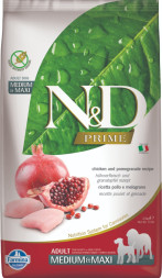 Farmina N&amp;amp;D Prime Dog Chicken &amp;amp; Pomegranate Adult Medium &amp;amp; Maxi сухой беззерновой корм для взрослых собак средних и крупных пород с курицей и гранатом - 2,5 кг