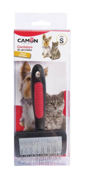 Camon пуходерка для кошек и собак, нержавеющая сталь, размер S