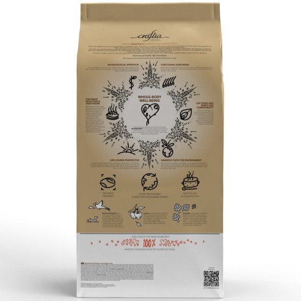 CRAFTIA NATURA сухой корм для взрослых собак миниатюрных и мелких пород с уткой и фазаном - 7 кг