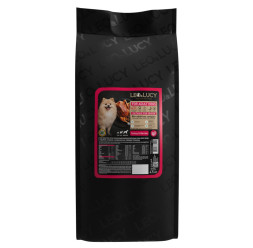LEO&amp;amp;LUCY сухой холистик корм для взрослых и пожилых собак всех пород с индейкой и ягодами - 4,5 кг