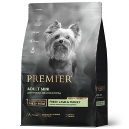 Premier Dog Lamb&amp;amp;Turkey ADULT Mini (Свежее мясо ягненка с индейкой для собак мелких пород) 1 кг