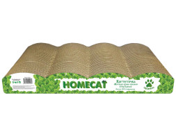 HOMECAT Мятная волна Свежая 5 баллов когтеточка из гофрокартона, 50х22х6 см